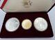 1983-1984 Olympic 3 Coin Commemorative Proof Set With $10 Gold & 2 Silver Dollars