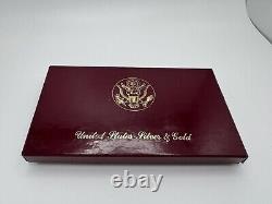 1983-1984 Olympic 3 Coin Commemorative Proof Set with $10 Gold & 2 Silver Dollars