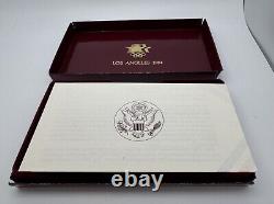 1983-1984 Olympic 3 Coin Commemorative Proof Set with $10 Gold & 2 Silver Dollars