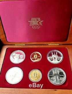 1983 & 1984 US Gold & Silver Olympic 6-Coin Commemorative Proof Set