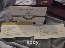 1983 1984 US Olympic $10 Gold and Silver 3 Coin Commemorative Proof Set