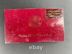 1983-1984 Us Olympic Commemorative Proof Set, 3 Coins $10 Gold & 2-$1 Silver