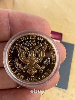 1983-1984 Us Olympic Commemorative Proof Set, 3 Coins $10 Gold & 2-$1 Silver