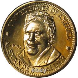 1983 US Gold 1/2 oz American Arts Commemorative Medal Alexander Calder PCGS MS67