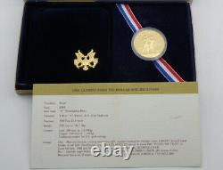 1984 Olympics Commemorative $10 Gold Coin Proof with Box & COA