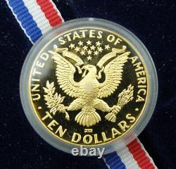 1984 Olympics Commemorative $10 Gold Coin Proof with Box & COA