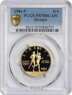 1984-P Olympic Commemorative $10 Gold PR70DCAM PCGS