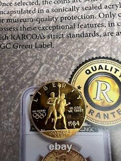 1984-S $10 GOLD COMMEMORATIVE OLYMPICS 1/2 Oz. PROOF! RP29