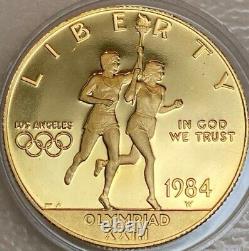 1984-S Los Angeles Olympic Ten 10 Dollar Gold + 2 Silver Commemorative Coins