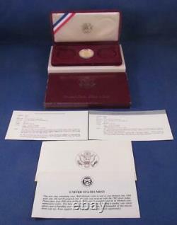 1984 S Olympic $10 PROOF Commemorative GOLD Coin with Box & Sleeve