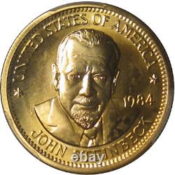 1984 US Gold 1/2 oz American Arts Commemorative Medal John Steinbeck PCGS MS67
