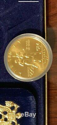 1984 US Olympic $10 Gold Eagle Proof -W Coin (1) Coin Very Collectible COA