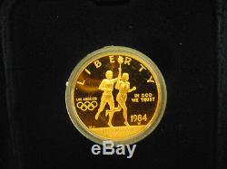 1984 US Olympic $10 Gold Eagle Proof -W Coins Lot of 1