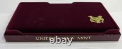 1984 U. S. Olympics Gold & Silver Proof Commemorative 3 Coin Set with Box