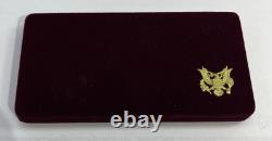1984 U. S. Olympics Gold & Silver Proof Commemorative 3 Coin Set with Box