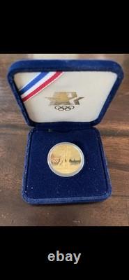 1984 W $10 Commemorative Gold Coin LA Olympics