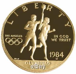 1984-W Los Angeles Olympiad $10 PRF Gold Commemorative
