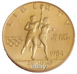 1984-W Los Angeles Olympiad $10 UNC Gold Commemorative