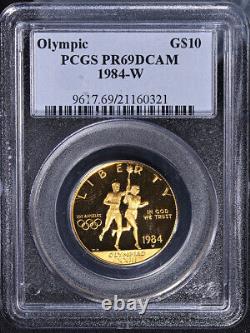 1984-W Olympics Commemorative Gold $10 PCGS PR69 DCAM