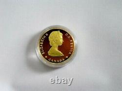 1985 CANADA $100 DOLLARS GOLD COIN NATIONAL PARKS 9999 1/2 Troy Oz