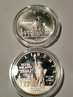 1986 6 Coin Liberty Set. $5 Gold, $1 Silver, $0.50. Proof+ Uncirculated versions