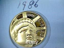 1986 Gold Statue of Liberty Commemorative $5.00 Gold Coin