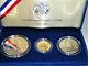 1986 Liberty 3-coin Commemorative Proof Set- Almost 1/4 Oz $5 Gold, Silver $ +