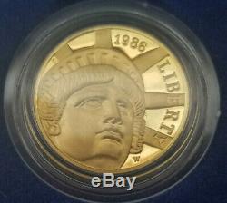 1986 Liberty (3) Coin PROOF Commemorative Set 90% Pure Gold 90% Pure Silver BU