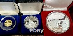 1986 Silver And Gold Coins Hutt River Province. 3 Commemorative, Coins total