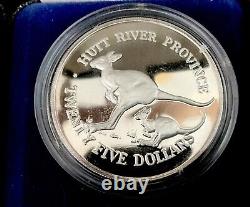 1986 Silver And Gold Coins Hutt River Province. 3 Commemorative, Coins total