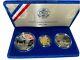 1986 Statue Of Liberty 3 Coin Set $5 Gold Silver Dollar Proof & Clad Half