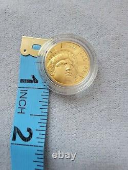 1986 US Gold $5 Statue of Liberty Coin Commemorative in Original Case