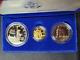1986 Us Mint Liberty Proof $5 Gold $1 Silver 3-coin Commemorative Set
