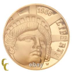 1986-W Liberty G$5 Gold Commemorative Graded by NGC as PF-69 Ultra Cameo