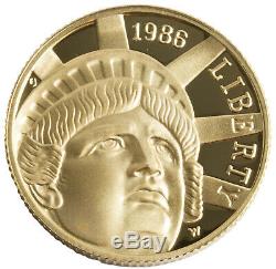 1986-W Statue of Liberty $5 Proof Gold Commemorative