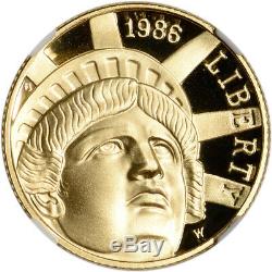 1986-W US Gold $5 Statue of Liberty Commemorative Proof NGC PF70 UCAM