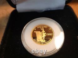 1987 1/4 Ounce. 999 Fine Gold Looney Tunes Commemorative Bugs Bunny 1/2500