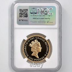 1987 (First Edition) Great Britain Britannia 100Pounds Gold Proof Coin NGC PF70