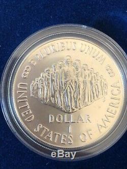 1987 US Constitution 4-Coin Commemorative Set, gold, silver, proof, uncirculated