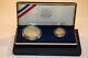 1987 Us Constitution Coins Silver & Five Dollar $5 Gold Coin Set With Box & Coa