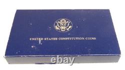 1987 US Mint Silver Dollar & $5 Dollar Gold Coin Commemorative Proof Set
