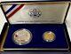 1987 U. S. Constitution Commemorative Proof Set $1 Silver & $5 Gold Coins Withcoa