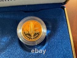 1987 U. S. Mint Constitution Coins Proof Set Silver Dollar & Gold Five Dollar COA