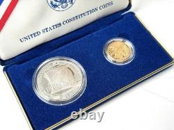 1987 United States Constitution Coins US Gold Coin 5 Dollar 8.3 grams 90% Gold 1