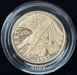 1987 United States Constitution Coins US Gold Coin 5 Dollar 8.3 grams 90% Gold 1