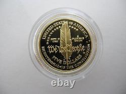 1987 United States Constitution Five Dollar Proof Gold Coin 8.36 grams Box & CoA