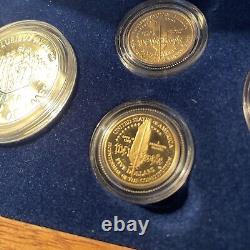 1987 United States Mint Constitution Coins 4 Coin Set Gold & Silver Coins