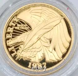 1987 W $5 Gold Coin Constitution Commemorative Superb Gem Ultra Cameo Proof