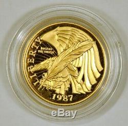 1987-W $5 US Mint Half Eagle US Constitution Commemorative Gold Coin
