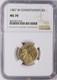 1987-w Constitution Gold $5 Commemorative Ngc Ms70